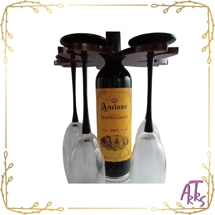 Suporte de 5 Taças Para Vinho