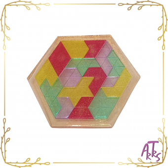 Quebra Cabeças Base Hexagonal 16 Peças