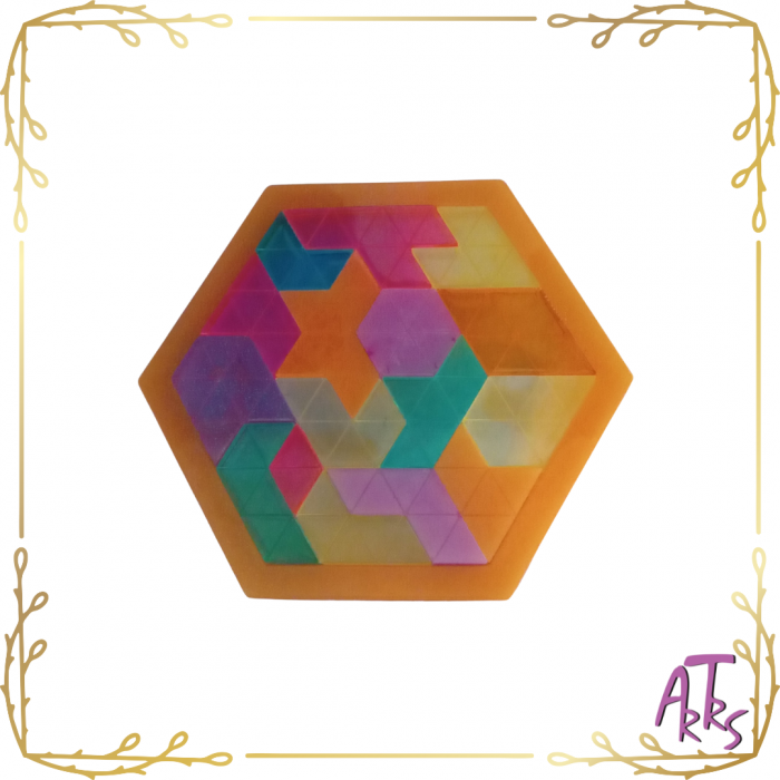 Quebra Cabeças Base Hexagonal 16 Peças