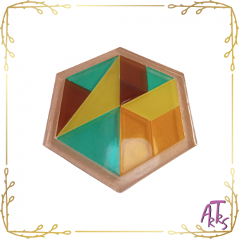 Quebra Cabeças Base Hexagonal 10 Peças